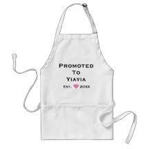 Promoted To Yiayia Adult Apron