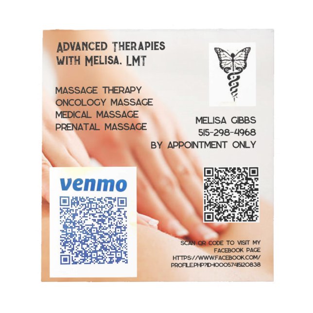 Promoting Advanced Therapies with Melisa  Notepad (Front)