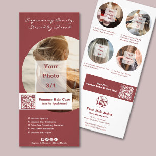 Promotion Hair Salon Summer Specials Rack Card