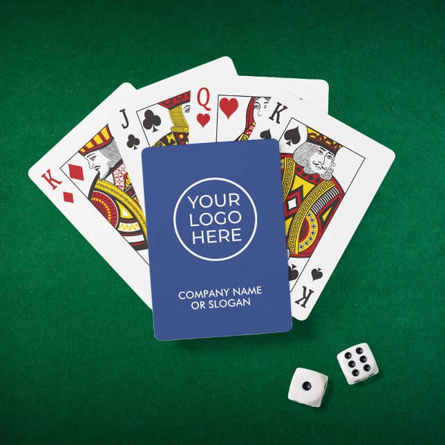 Promotional Blue Business Logo Playing Cards (Creator Uploaded)