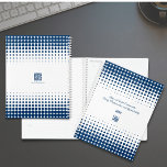 Promotional Blue White Small Business Appointment  Planner<br><div class="desc">Stay organised and keep your brand front and centre with our Promotional Blue & White Small Business Appointment Planner. This sleek template is part of the Blue Business Card Designs & Marketing Items Collection, offering a cohesive and professional look for your marketing materials. ● Customisable Front Cover ● The cover...</div>