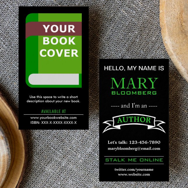 Promotional Book Cover Author Business Card (Creator Uploaded)