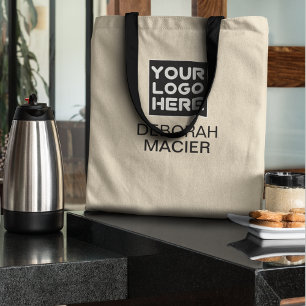 Promotional Brand Logo Business Name Simple Tote Bag