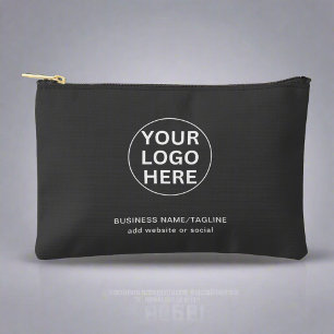 Promotional Branded Grey Company Professional Logo Accessory Pouch