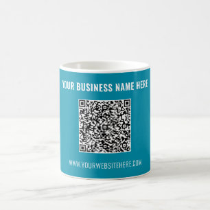 Promotional Branded QR Code Coffee Mug Example