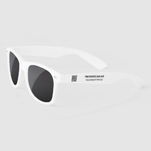 Promotional Branded QR Code Sunglasses Template