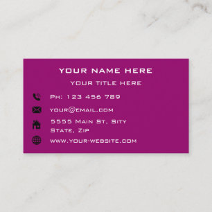 Promotional Business Card Example