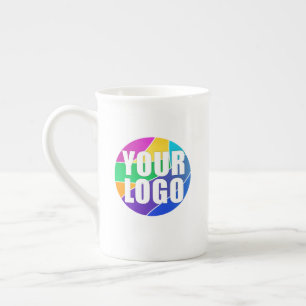 Promotional Business Logo Corporate Giveaway Bone China Mug