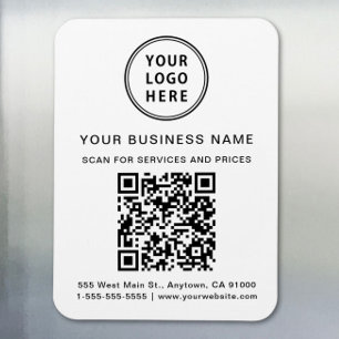 Promotional Business Logo QR Code Magnet