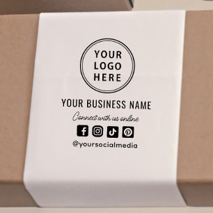 Promotional Business Logo Social Media Self-inking Stamp