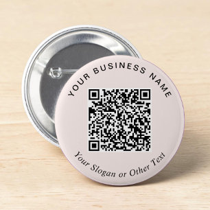 Promotional Business Pink QR Code Pin