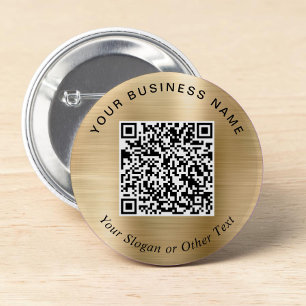 Promotional Business QR Code Gold Pin