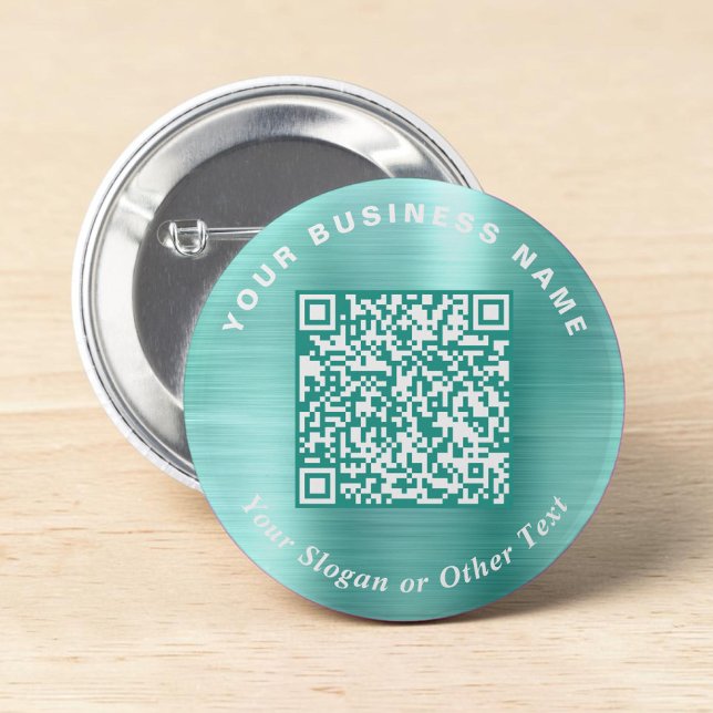 Promotional Business QR Code Mint Green Pin (Promotional Business QR Code Mint Green Pin)