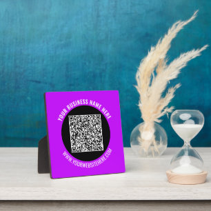 Promotional Business QR Code Plaque Template