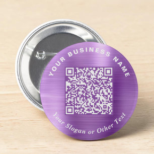 Promotional Business QR Code Purple Pin