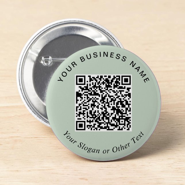 Promotional Business Sage Green QR Code Pin (Promotional Business Sage Green QR Code Pin)