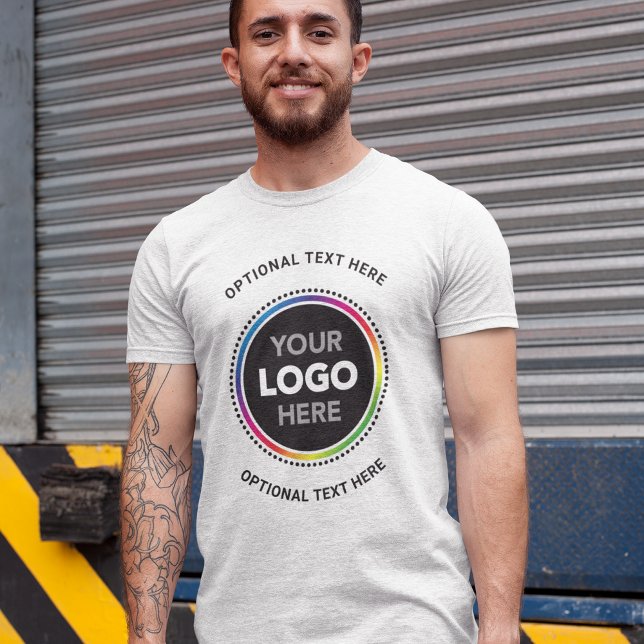 Promotional Business Shirt. Logo and Curved Text T-Shirt (Creator Uploaded)