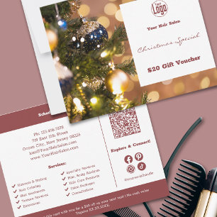 Promotional Christmas Season Gift Voucher Card