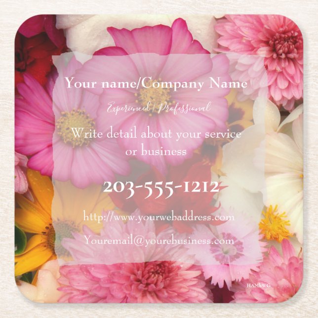 Promotional Coaster you customise - HAMbyWG (Front)