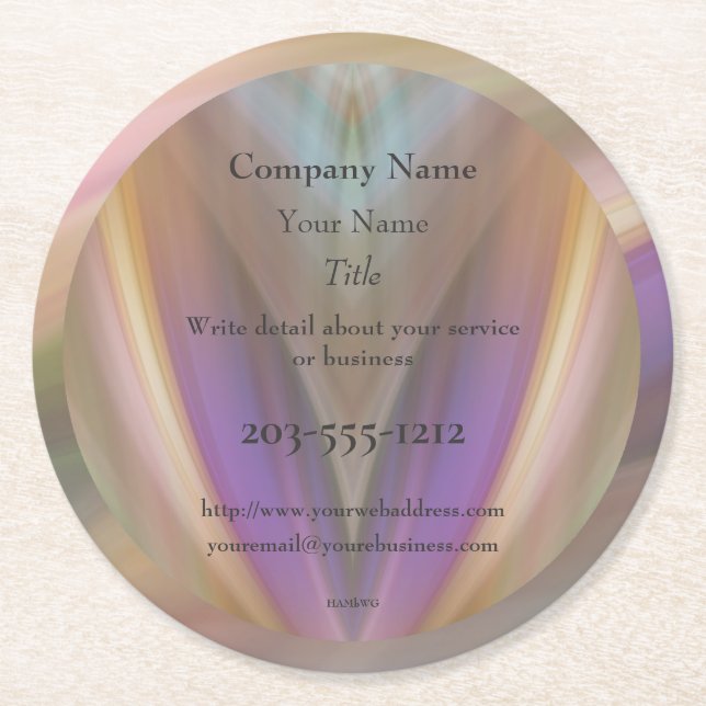 Promotional Coaster you customise - HAMbyWG (Front)