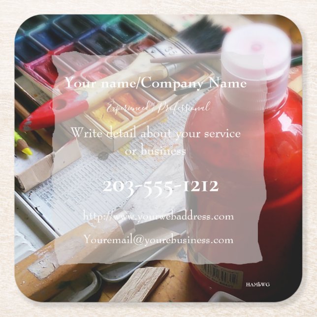 Promotional Coaster you customise - HAMbyWG (Front)