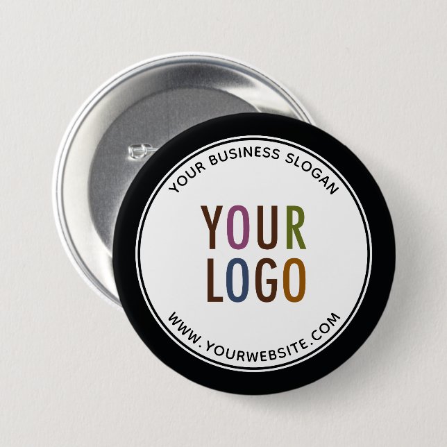 Promotional Custom Pinback Button Pin Company Logo (Front & Back)