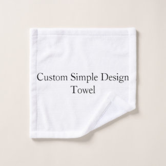promotional Custom Simple Wash Cloth Set