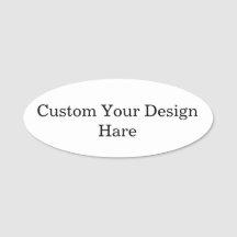 promotional Custom Simple your Logo3" X 1.25" Oval