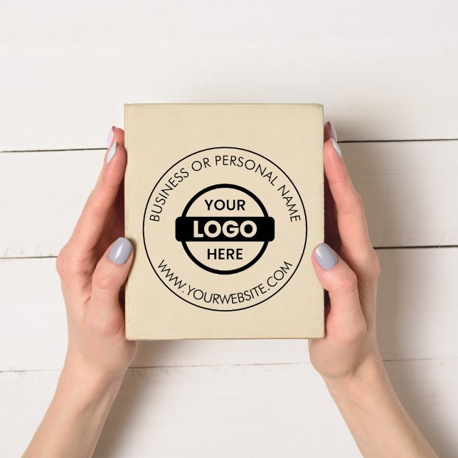 Promotional Customised Company Logo Name Website Rubber Stamp (Creator Uploaded)