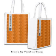 Promotional Diamond Pattern Grey Orange