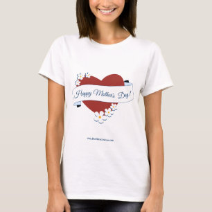 Promotional Event Red Heart Happy Mother's Day T-Shirt