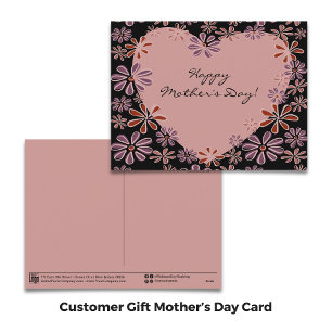Promotional Floral Happy Mother's Day Holiday Postcard