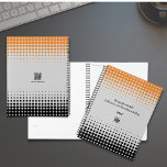 Promotional Grey Orange Black Company Appointment  Planner<br><div class="desc">Stay organised and keep your brand front and centre with our Promotional Grey Orange Black Company Appointment Planner. This sleek template is part of the Grey Business Card Designs & Marketing Items Collection, offering a cohesive and professional look for your marketing materials. ● Customisable Front Cover ● The cover features...</div>