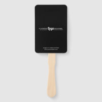 Promotional Hand Held Fan With Logo | Custom Black