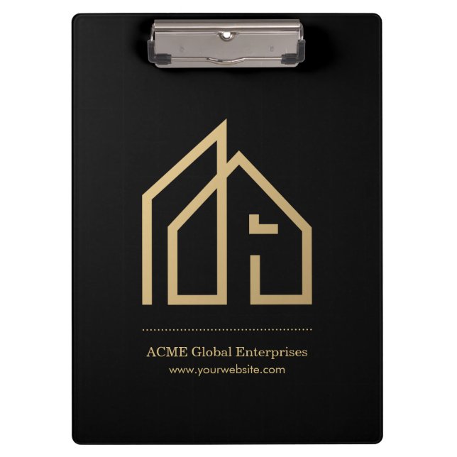 Promotional Item Modern Real Estate Custom Logo Clipboard (Front)