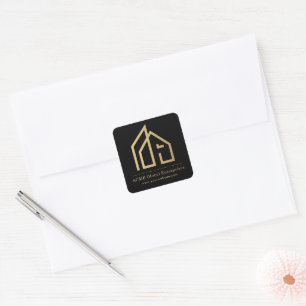 Promotional Item Modern Real Estate Square Sticker