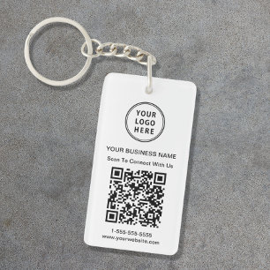 Promotional Logo QR Code Key Ring