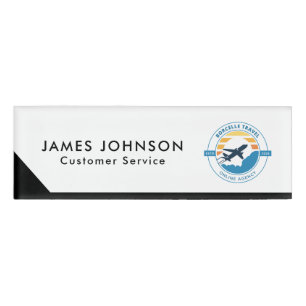 Promotional Magnetic Name Tag with Company Logo