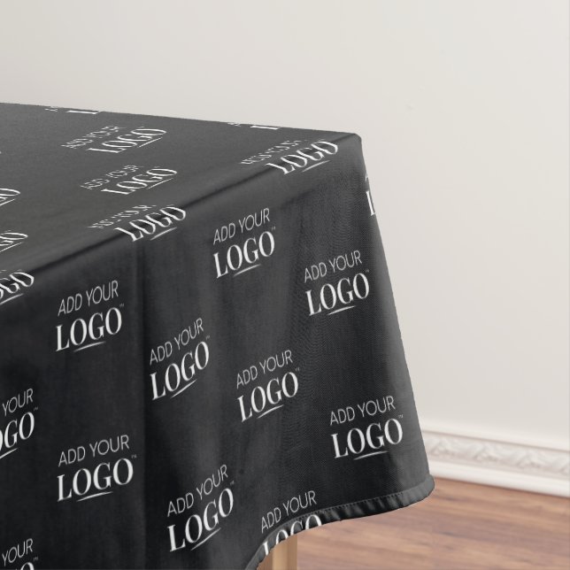 Promotional Modern Logo Pattern Company Trade Show Tablecloth (In Situ)