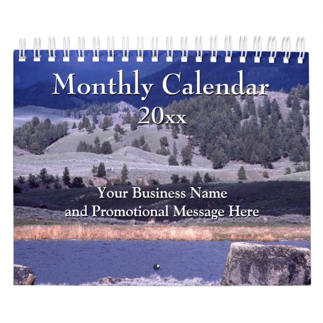 Promotional Monthly Corporate Logo Business Gift Calendar (Cover)