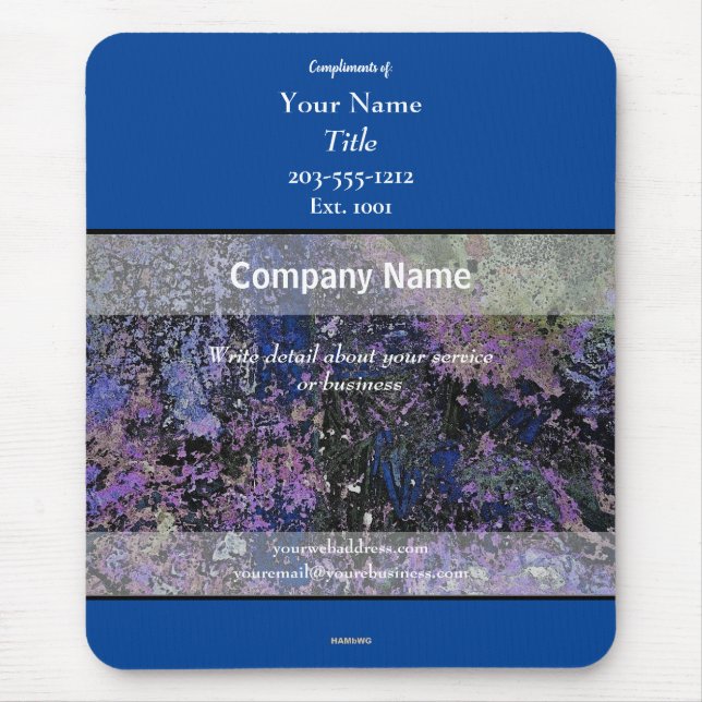 Promotional Mousepad Blue - HAMbyWG (Front)