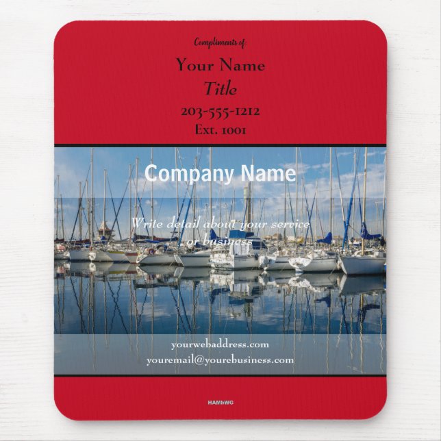 Promotional Mousepad Boats - HAMbyWG (Front)