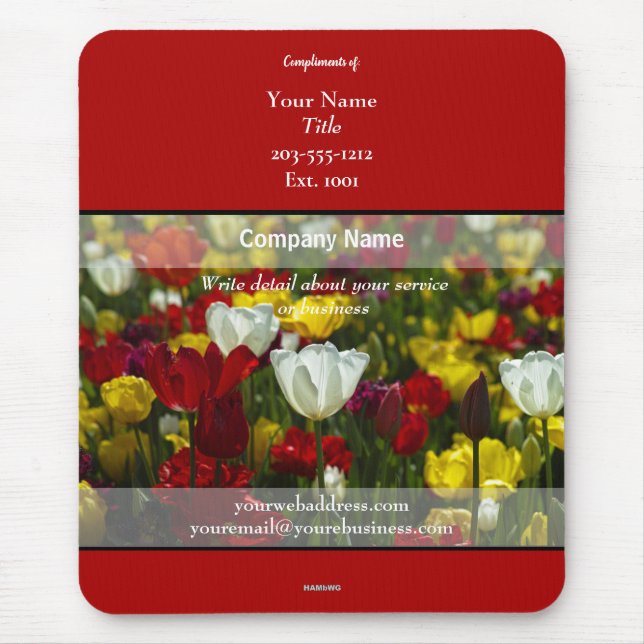 Promotional Mousepad Flowers Image - HAMbyWG (Front)