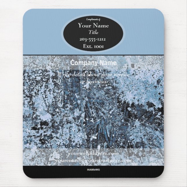 Promotional Mousepad Light Blue HAMbyWG Mouse Pad (Front)