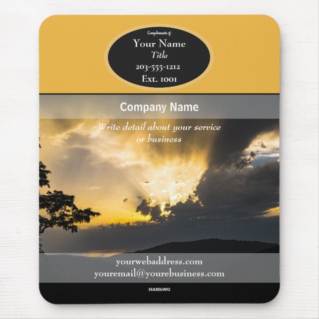 Promotional Mousepad Sunset HAMbyWG Mouse Pad (Front)