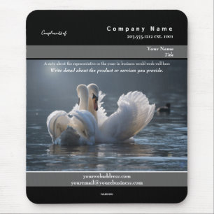 Promotional Mousepad White Swan. Theme - HAMbyWG
