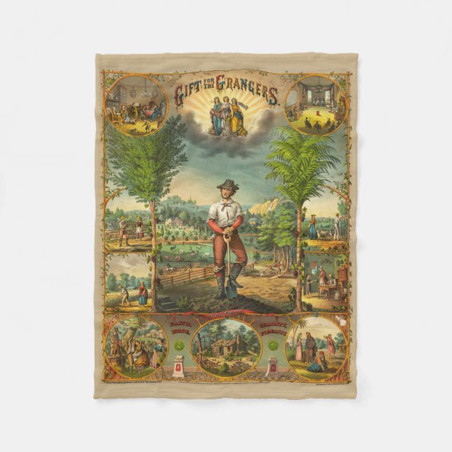Promotional Print For Grange Members Fleece Blanket (Front)