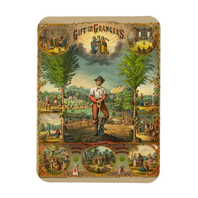 Promotional Print For Grange Members Magnet (Vertical)