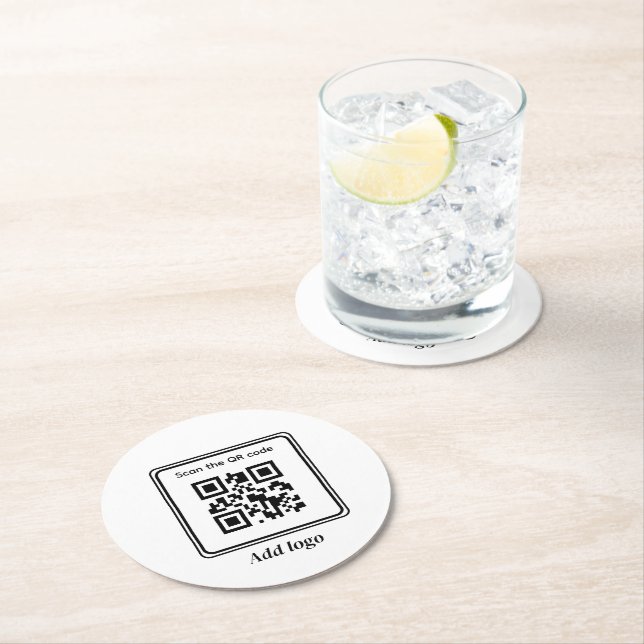 Promotional product, marketing, advertising custom round paper coaster (Insitu)