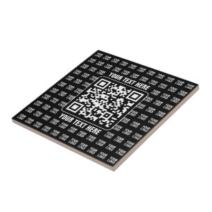 Promotional QR code (editable) with Logo Pattern Tile